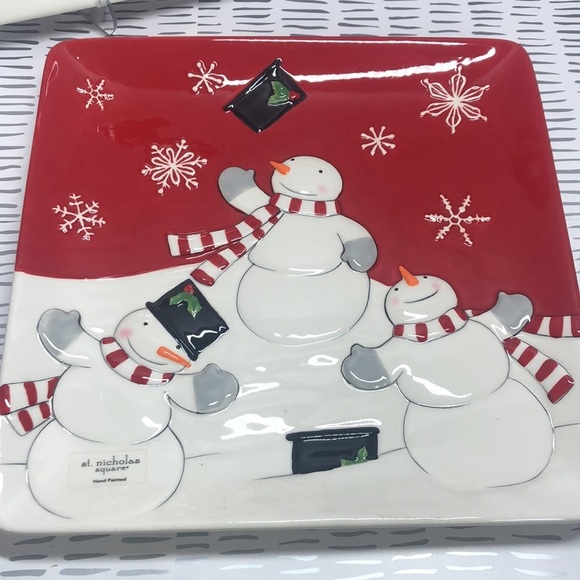 St. Nicholas square plate christmas #3 - Picture 1 of 5